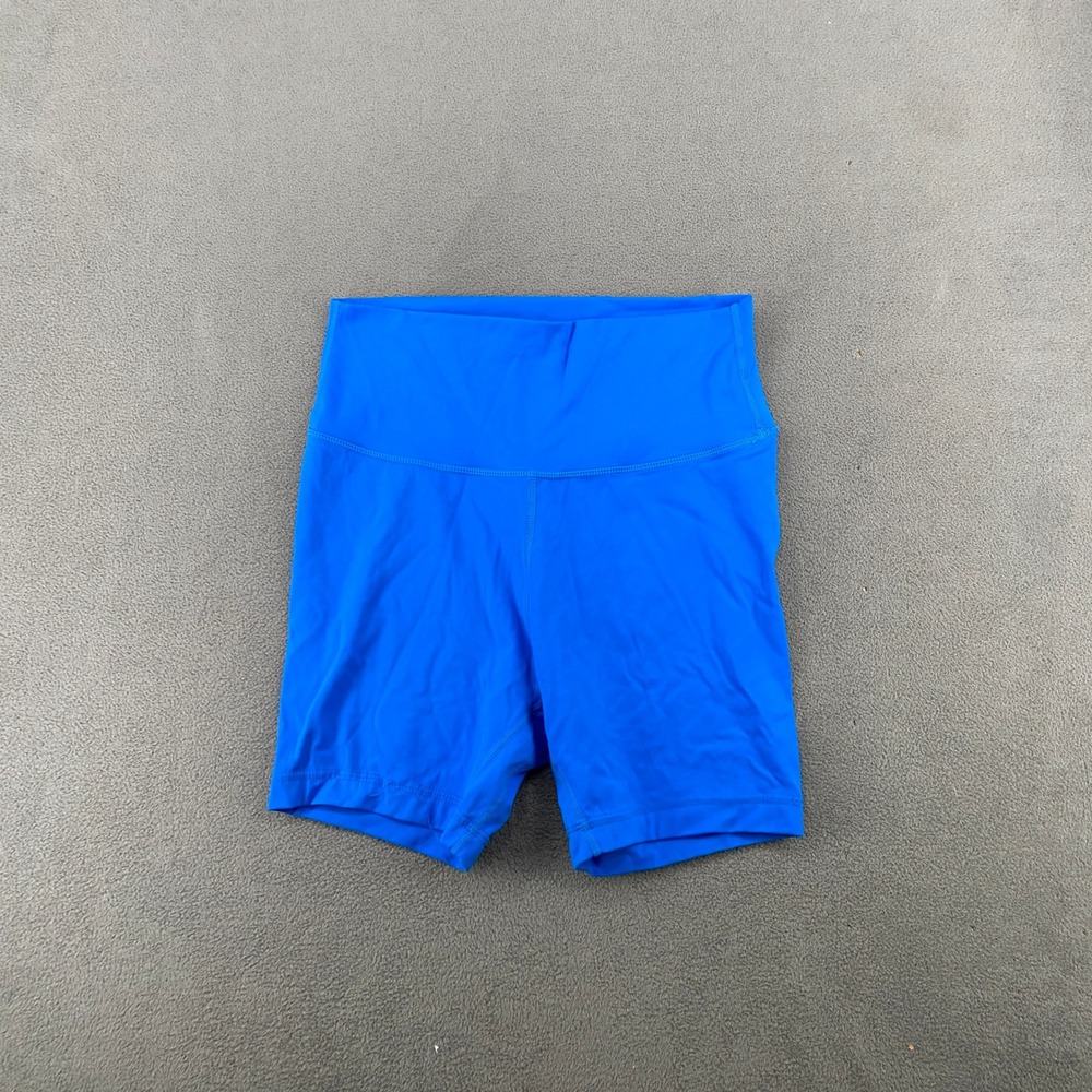 Lululemon Align High-Rise Short 6" Electric Blue Nulu Biker Shorts Size 6